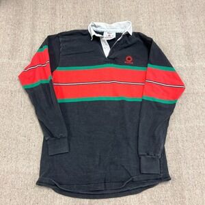 Vintage Whistler Rugby Shirt Mens XXL Tall Black 1990s Barbarian